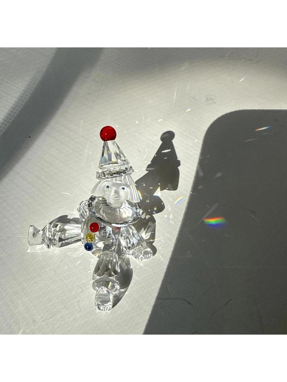 Swarovski Silver Crystal Clown Figurine - Picture 7 of 9